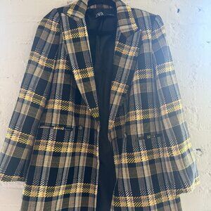 Zara Plaid Blazer